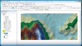 ☑️ Como Generar O Elaborar CURVAS DE NIVEL Con ArcGIS _Tutorial en español 2016 🕸