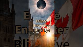 Blind Eye Eclipse Encounter 🌑✨ The view from Ottawa #shorts #eclipse #viral