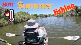 HOT Summer BASS Fishing FUN #fishing #bassfishing #kayakfishing #bass