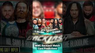 WWE BACKLASH MATCH CARD PREDICTIONS #wwe #backlash #puertorico #badbunny