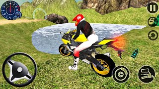 Drive Motorcycle For Offroading - Uphill Offroad Motorbike Rider 🛵🟢 Gameplay 227 √- Flash Simulator