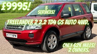 Freelander 2 2.2 TD4 GS Auto 4WD. Only 62k miles! 2 Owners! 5 Services!