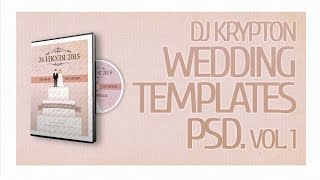 DJ Krypton Wedding Templates. PSD. Vol. 1.