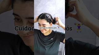 Removendo penteado preso | cuidados pós treino 🏋️‍♀️ Gabriela Megan