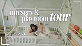 Montessori style home for BABY | Floor bed, Lovevery Play Gym