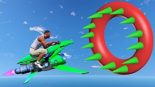 GTA 5 SHINCHAN AND FRANKLIN TRIED THE 100% IMPOSSIBLE MAGA RAMP BIKE CHALLENGE GTA V