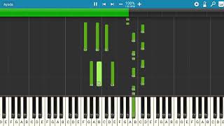 FloyyMenor FT Cris MJ - GATA ONLY | Piano Tutorial | Midi