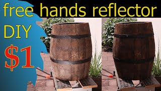 Free hands DIY reflector for $1. Easy how to for outdoor photo and film.