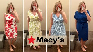 Macy's Dress Try On For Over 50!!