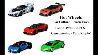 2021 Hot Wheels Car Culture Exotic Envy Case Unboxing and Card Rippin'