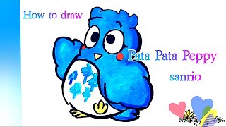 @EZDRAW | How to draw Pata Pata Peppy from Sanrio| Drawing for beginners step by step |