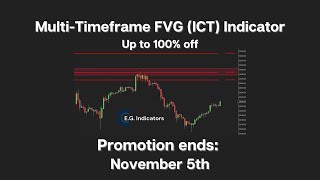 100% Off E.G. Multi-Timeframe FVG (ICT) Indicator