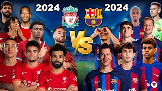 Liverpool 2024 vs Barcelona 2024 ⚽⚔️ (Salah, Lewandowski, Pedri, Gavi, Virgil van Djik)