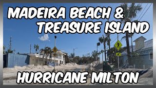 Driving Through Madeira Beach & Treasure Island After Hurricane Milton | Post-Storm Scenes