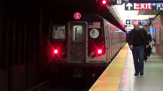 MTA Subways - Kawasaki R160B #8997 on the (Q) at 49th Street (2016 Video)