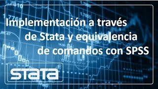 Análisis Estadístico para las Ciencias Sociales  Implementación a través de Stata y equivalencia de