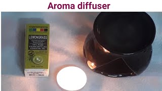 Aroma diffuser review in tamil/ lemongrass essential oil/ home decor items