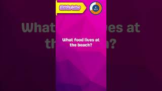 Beachside Cuisine: Food that Lives Waves! 🏖️🍽️ #riddles #brainteasers #riddle #riddlechallenge