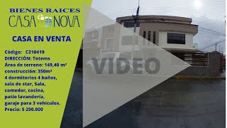 casa en venta en Cuenca Ecuador sector los Totems