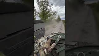 self proppeled howitzer PzH2000 near Kharkiv