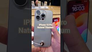 IPhone 15 Pro Natural Titanium | 7 Lenses Camera!? #shorts #iphone