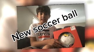 Got a new soccer ball!!!!!