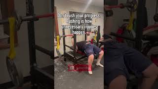 Biggest Tip For Beginners In The Gym | Simulated Bamboo Bar Bench Press #shorts #shortsfeed #bench