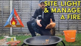 Site, Light & Manage a Fire - Forest School Skills