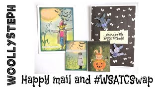 Halloween themed happy mail and ATC swap from Joyce and Trisha