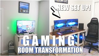 GAMING ROOM TRANSFORMATION! NEW PC STREAMER!