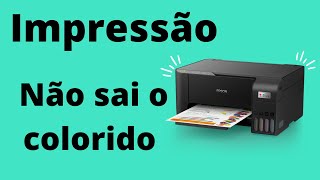 [Epson L3150] Impressora não imprime colorido