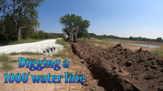 Finishing The House Lot And Starting 1000' Water Line