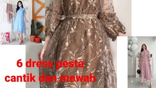 Rekomendasi 6 dress pesta mewah elegan shopee