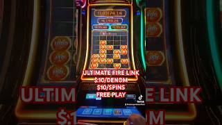 ULTIMATE FIRE LINK 🔥 BONUS ON FREE PLAY! $.10 DENOM! DOING $10/SPINS FREE PLAY! #casino #slot