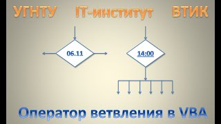 Оператор ветвления в VBA