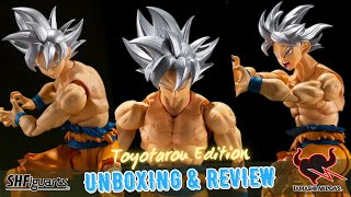 S.H. Figuarts Son Goku Ultra Instinct Dragonball Super Toyotarō Edition Unboxing & Review