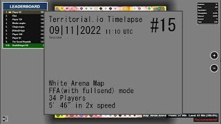 Territorial.io White Arena FFA Timelapse 09.11.2022 - 34 Players