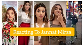 Reacting To Jannat Mirza Tiktok Vedios ( 2020 )