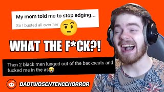 REACTING TO BAD TWO SENTENCE HORROR 😭🤣