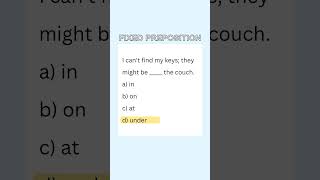 English Grammar: Essential Fixed Preposition Practice Exercise |Improve Your English Grammar #shorts