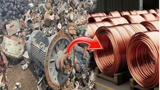 Export Copper Recycling factory! Process of Old AC Compressor Recycle Are Make Copper Rods