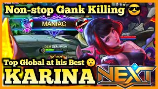 KARINA BEST BUILD 2020, TOP GLOBAL KARINA , MOBILE LEGENDS, KARINA BUFF, GAMEPLAY, HYPER CARRY, MLBB