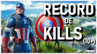 MON RECORD DE KILLS SUR FORTNITE ( 10 + ) :J'ACHETE LE SKIN CAPTAIN AMERICA