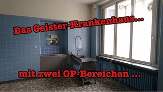 Lost Places / Urbex: Das Geister-Krankenhaus mit 2 OP-Bereichen bei Nacht.