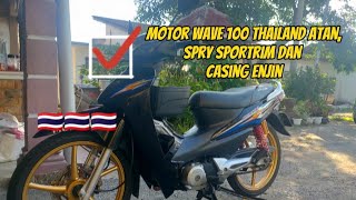 Motor wave 100,Spry Sportrim Dan Casing Enjin