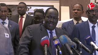 President Salva Kiir and Opposition leader  Riak Machar sign deal on key military provision of peace