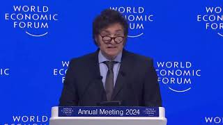 Najwazniejsza mowa polityczna xxi wieku javier milei po polsku na wef w Davos z dubbingiem ai.