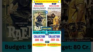 raees vs kgf movie box office comparison🙏🙏 #ytshorts #boxofficecollection #comparison