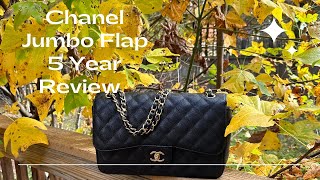 Chanel Jumbo Flab Bag | 5 Year Review and How I Pack It