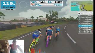 Zwift DIRT race.. Wonky Sound can’t hear me